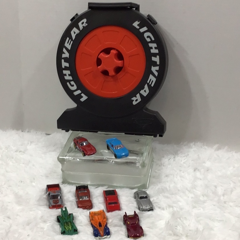 Lightyear case and Hot wheels cars